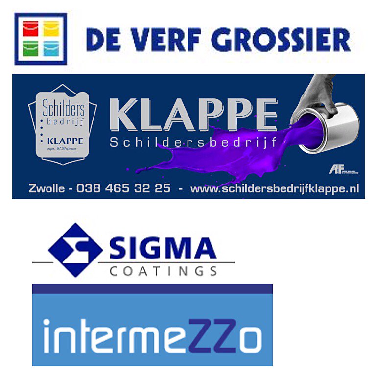 Momenteel zijn wij hard aan het werk in het nieuwe pand van IntermeZZo te Zwolle. Wij hebben voor dit MVO project 1/3 van onze manuren geschonken. Ook onze leveranciers <a href="/SigmaNL/">Sigma Coatings</a>&amp; de Verf grossier hebben scan, lijm en saus geschonken!