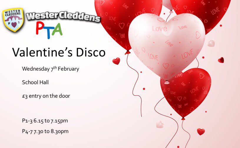 wcpspta's tweet photo. Valentine’s Disco time! Whoop whoop! ❤️❤️ https://t.co/UT06AWIafN