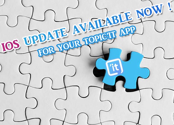topicit's tweet photo. You can now go update or download our Topic'it app for IOS ! 😏💙📱 For more informations about it -> https://t.co/3QtBGnVcFw #Topicit #newupdate https://t.co/FFEyPiXI29