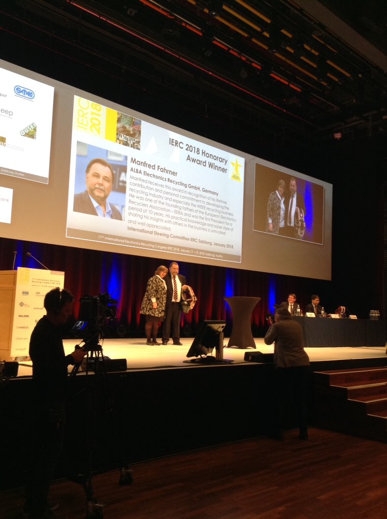icm_events's tweet photo. Manfred Fahrner from ALBA is the #IERC2018 Honorary Award winner! https://t.co/eDoMk6DxEW