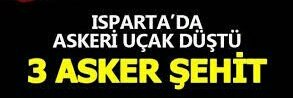 Isparta'nın Yalvaç ilçesinde askeri uçağımız düştü.

#Şehit olan 3 askerimize Allah’tan rahmet, ailelerine başsağlığı diliyor, acılarını paylaşıyoruz..

#BaşınSağOlsunTürkiyem