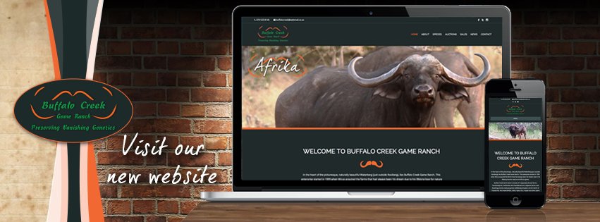buffalocreekSA's tweet photo. Visit our new website for information about our herds and upcoming auctions!
#BuffaloCreekGameRanch #WildlifeLegacy #GameBreeding https://t.co/kgiUzGEN16