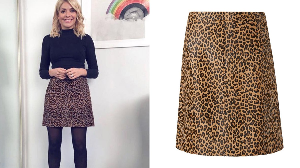 We've gone wild for this leopard print skirt as seen on @hollywilloughby today on @thismorning - shop it now with cashback! bit.ly/2uFlKVI #hollywilloughby #thismorning #celebritystyle #leopardprint #dresslikeholly