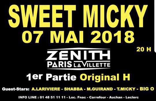 maghaiti's tweet photo. 07 Mai 2018 : ORIGINAL H en première partie au Zénith de Paris 😎👊🏼 - Rdv pris... et vous ? 😉 #originalh #networking #zenith #paris #concert @TheSweetMicky @BigO4life @DjadProduction @ladykompaparis https://t.co/Yo0zc9XMrM