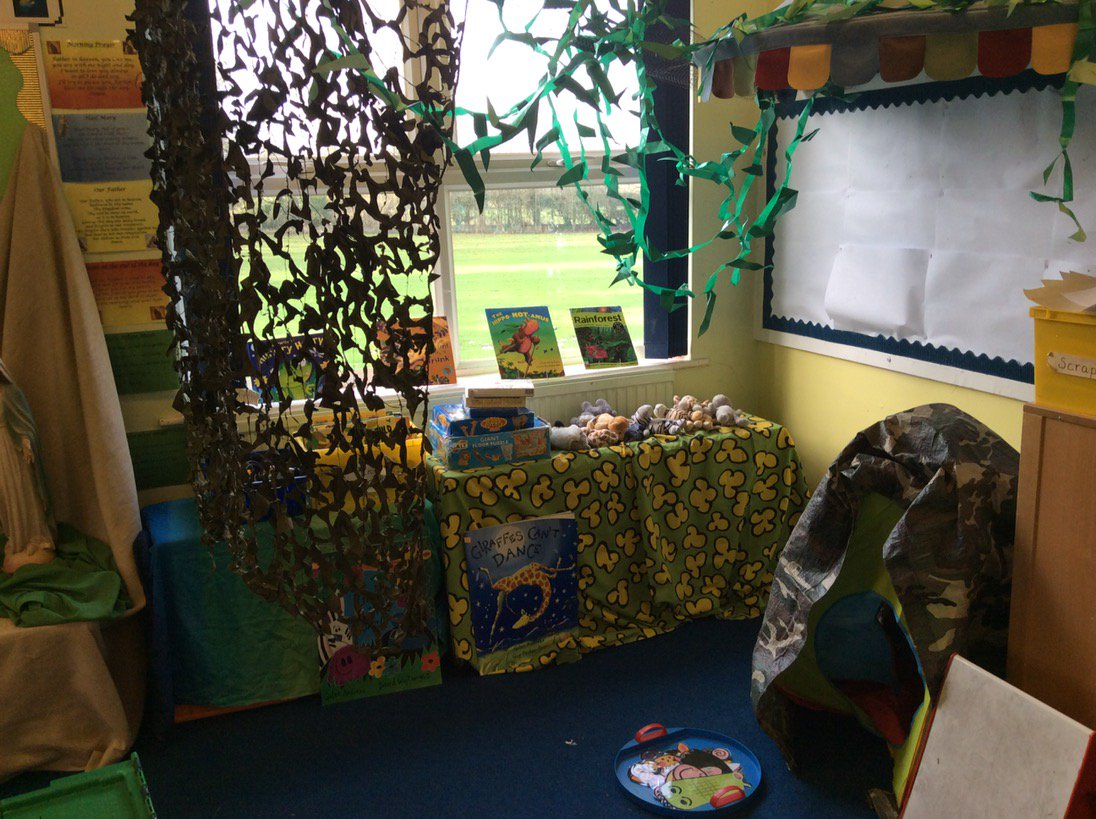 The Jungle has appeared in Class 1! How exciting! <a href="/BrewoodStMarys/">St Mary's Brewood</a>