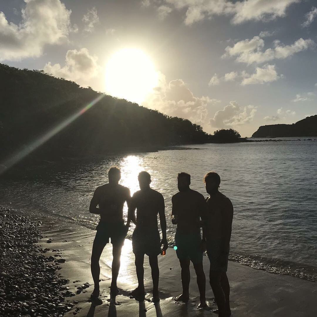 Beautiful sunset in Antigua. The boys are having a great time being reunited with friends &amp; family. While it took them a while to settle into life on the Atlantic, they didn’t realise it would take time to settle back into life on land - they’ve been caught rowing in their sleep!