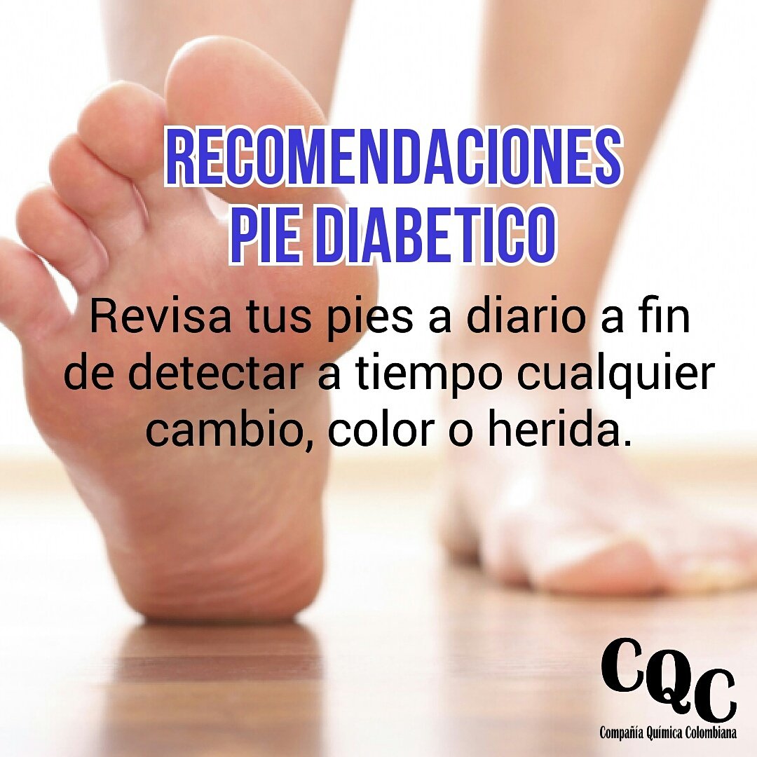 Compañía Química Colombiana on Twitter "Cuidado del pie diabético. 