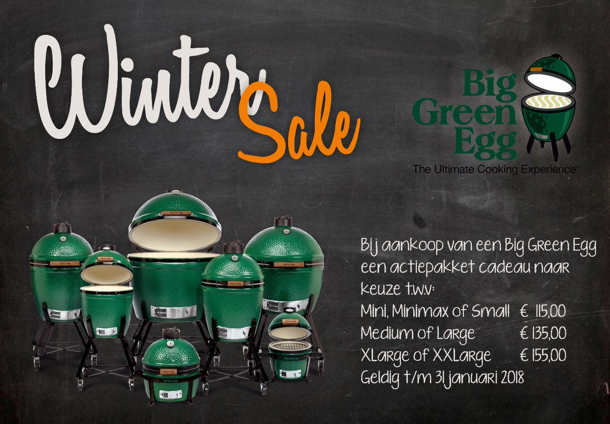 Ben jij al klaar voor komende zomer? #Wintersale #barbecues #biggreenegg velota.nl/acties