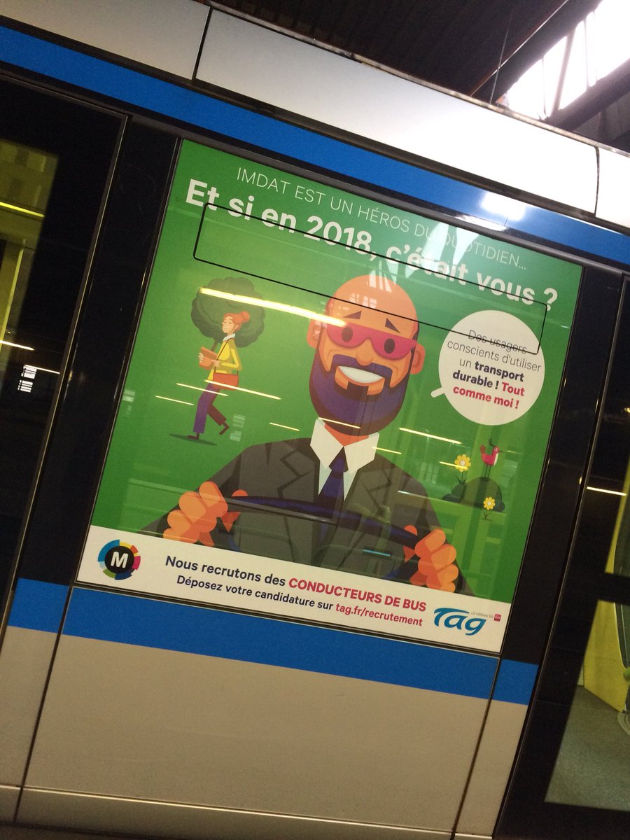 YMongaburu's tweet photo. Rejoignez la communauté des ouvriers quotidiens du service public : recrutement de 80 nouvelles conductrices &amp; conducteurs en 2018 pour renforcer le réseau dans le Grand Sud. La transition, c’est de l’emploi ! https://t.co/jCxoEmocFW