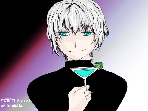 白髪男子のtwitterイラスト検索結果