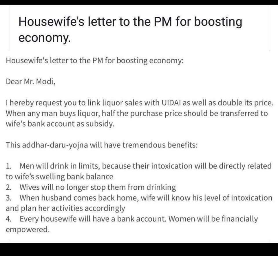 lalitinvestor's tweet image. Aadhar Daru Yojana pls!