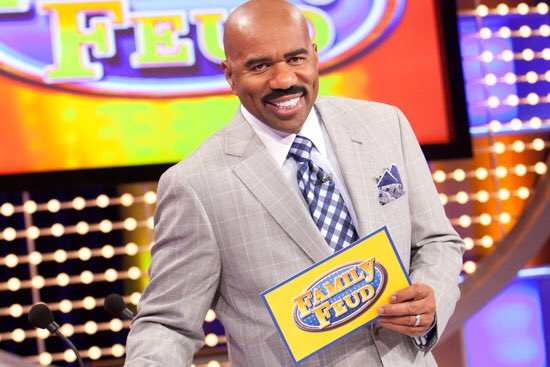 Happy 61st Birthday to Steve Harvey! The host of Family Feud.  