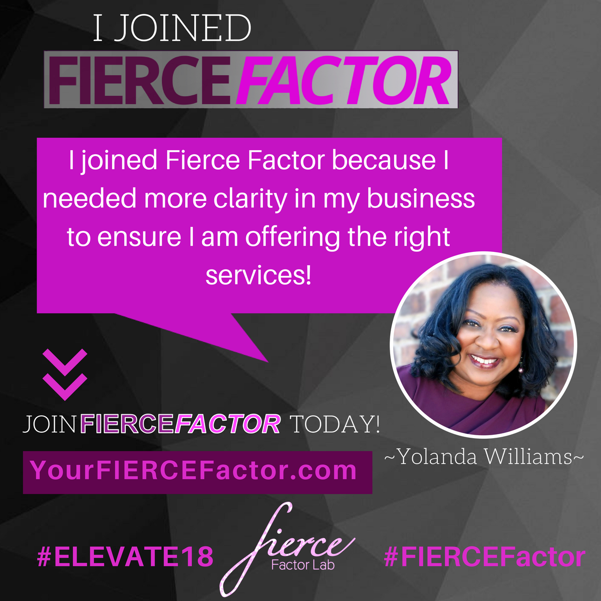 NRobertsJones's tweet photo. We applaud Yolanda Williams for joining FIERCE Factor because she needed more clarity in her business to move her FIERCE forward!
Learn more about FIERCE Factor here: https://t.co/Qouf8BGcXl
#FindYourFIERCEMovement #BankrollYourBrilliance #ELEVATE2018 #FIERCEFactor https://t.co/nBctxkYtwy