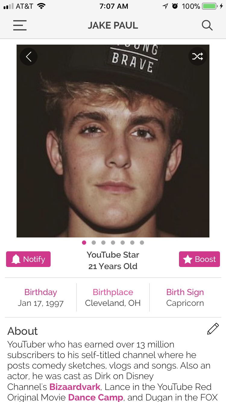 Happy birthday     Jake Paul 