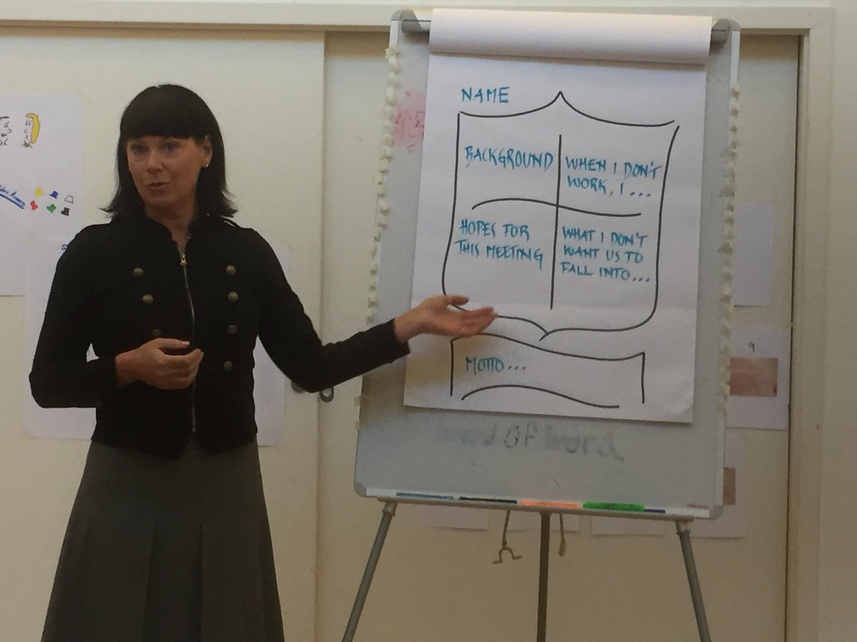 KeithRyall's tweet photo. Facilitation in Action at # IAFBOARD with Malin. At Roots for Shoots in London 2018. https://t.co/PEVRkJf5an