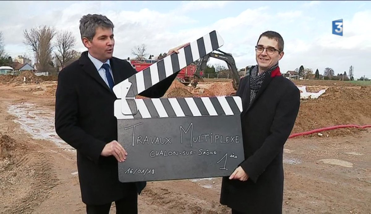 🏗️ Les travaux du nouveau multiplexe de #Cinema de Chalon-sur-Saône ont débuté ➡️ france3-regions.francetvinfo.fr/bourgogne-fran… #culture
