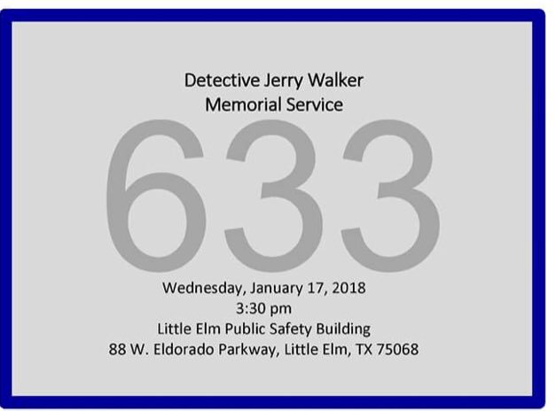 DentonCountyDA's tweet photo. One year ago today Det. Jerry Walker of the Little Elm PD lost his life protecting his fellow officers and the citizens of Denton County. Your sacrifice is not forgotten. #JerryWalker #ThinBlueLine https://t.co/rSOYHtx23i