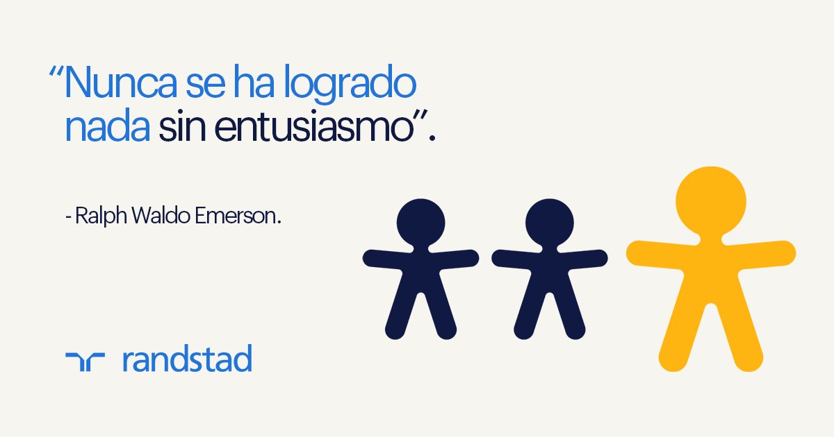 Randstad_es's tweet photo. “Nunca se ha logrado nada sin entusiasmo”, Ralph Waldo Emerson. #RandstadMotivación #FelizJueves https://t.co/Tf2qecsS2K