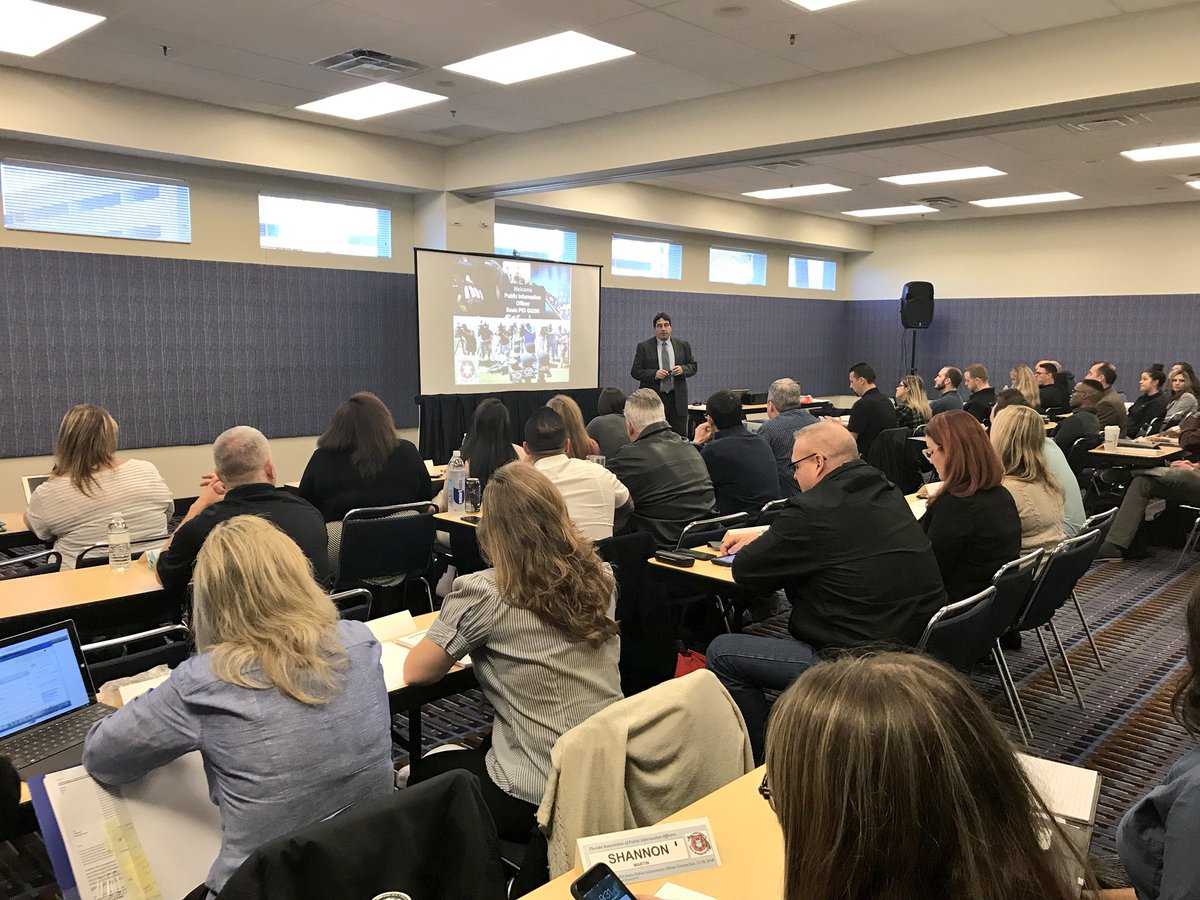 mcfrsPIO's tweet photo. Basic &amp; a more Advanced PIO Training taking place this week at Fire-Rescue East #FRE18 at Ocean Center in Daytona Beach along w/@FloridaPIOs PIO Symposium ~100 PIOs participating w/ @PGFDPIO Brady @PIOPete Piringer @PIOMikeJ Jachles primary Instructors https://t.co/hFQtJ7bznr