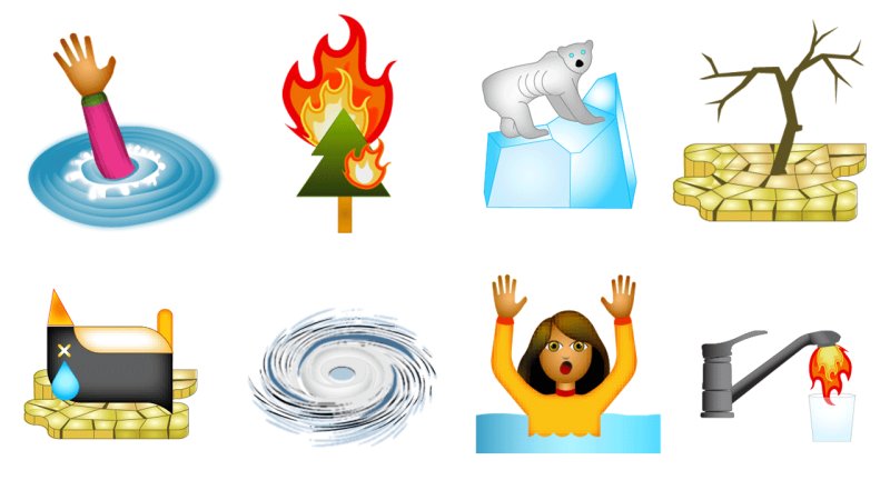 Sustainia's tweet photo. In case you need #emojis for your #ClimateChange conversations - these climojis created by @zurkow and @viniyata might help: https://t.co/pJhB2k03WC 😀👏🌍

#Climoji https://t.co/86cmZxmcLp