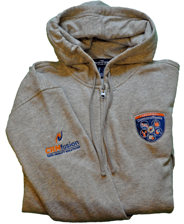 CRMfusioninc's tweet photo. Have you earned your #DemandToolsCertified hoodie yet?? Become #DemandToolsCertified today! Free certification program for #DemandTools and #PeopleImport (#DupeBlocker coming soon) https://t.co/Cpn8IuKV37 https://t.co/iULDTQvi1V