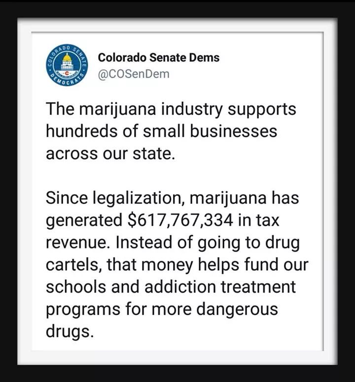 OKMedMarijuana's tweet photo. This is proof enough that we need to legalize marijuana... #nobrainer #really #true #real #colorado #weed #LegalizeIt #tax #business https://t.co/yd9zUzVzkt
