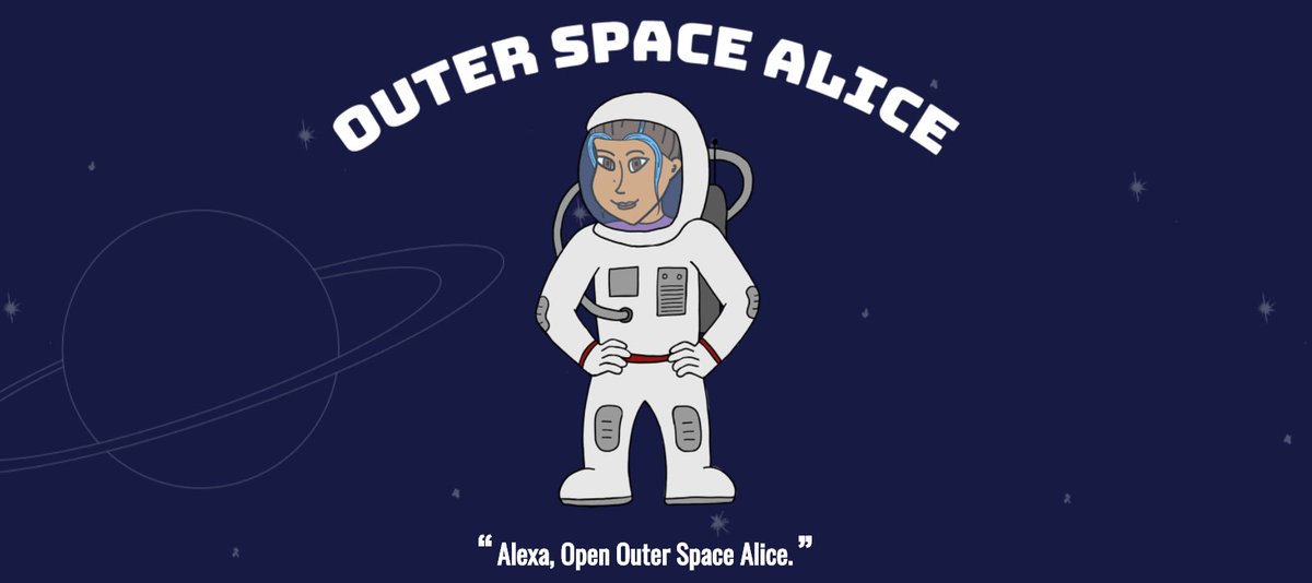 #Alexa, where is Outer Space Alice? outerspacealice.com #AlexaSkill #kids #awesome #astronaut #ForKids