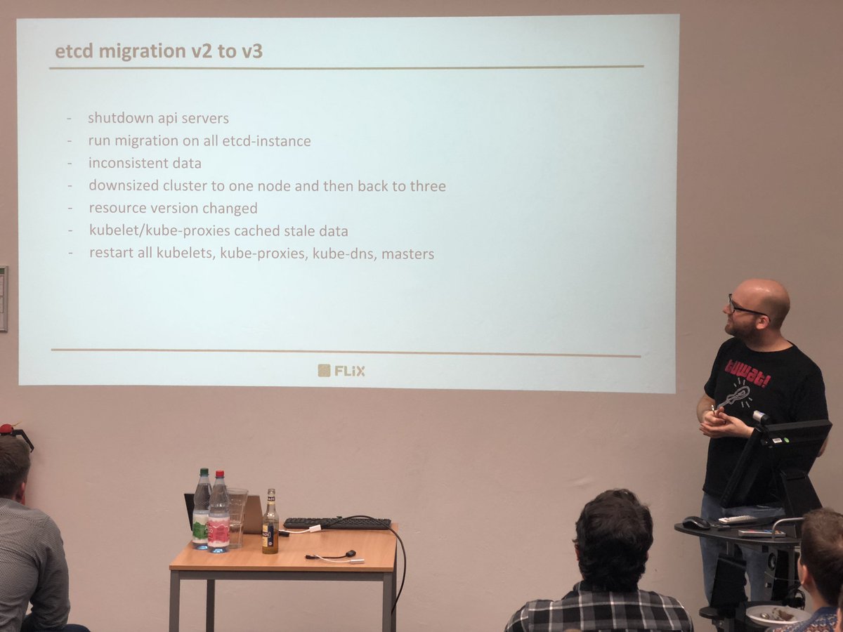 kubernetesBER's tweet image. etcd migration from v2 to v3 as outlined by @SteffenHanikel of Flixbus - #BerlinK8S