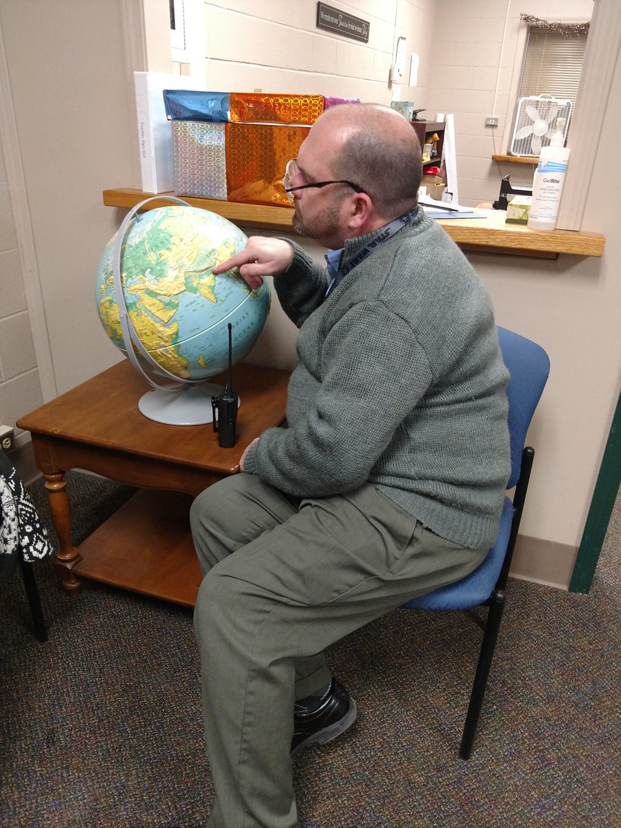 MtMorrisAcademy's tweet photo. Our Senior Crisis Support Specialist pondering his next therapeutic escape. Thank you for all the great work that is being done in the support room! #GVEPride @MtMorrisAcademy #GVEPSIT https://t.co/hjRNpHHulf
