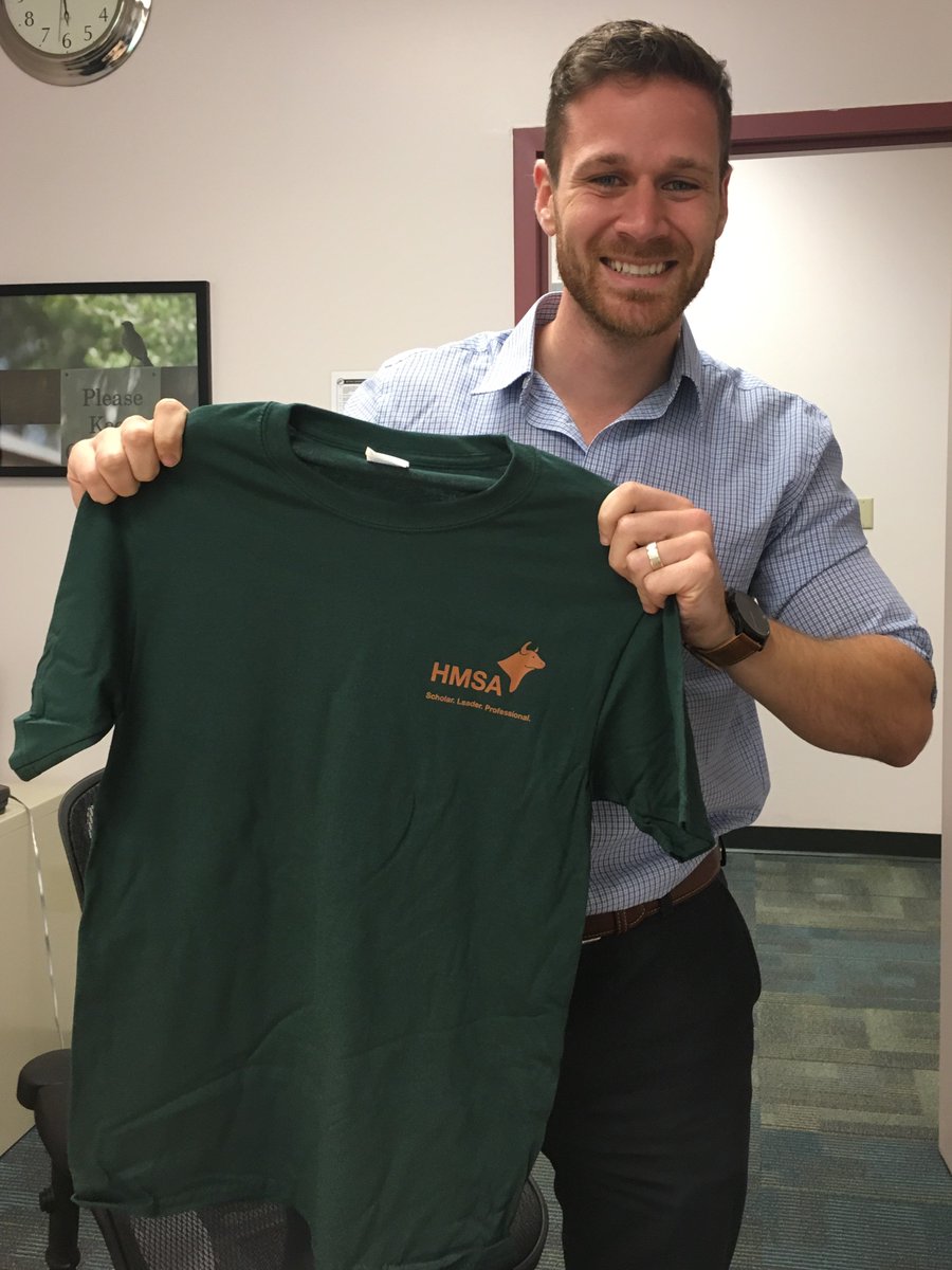 USFHMSA's tweet photo. HMSA t-shirts are in! Pick one up tomorrow at the first HMSA event of the semester! Follow us on Facebook for more details! https://t.co/cnM9xQPHKc #HMSAswag @USFhpm @USFHealth @usfcoph https://t.co/e8v9qDjCrz