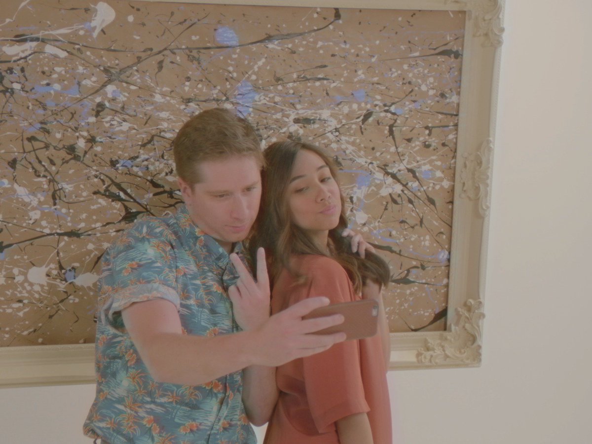 "This is what art is." "I know. I can't wait for people to see that we're at an art gallery today." cbc.ca/1.4191822 #MuseumSelfieDay