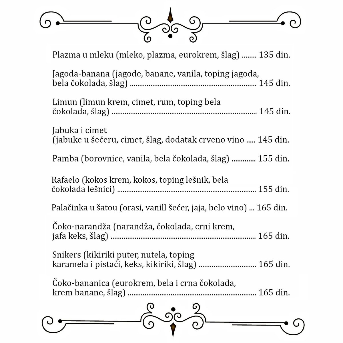:-) Svratite do Pambe i po najboljim cenama uživajte u najslađim palačinkama ! :-)
#plazma #mleko #jagoda #banana #limun #jabuka #cimet #borovnica #vanila #kokos #rafaelo #narandza #snikers #karamela #cokobananica