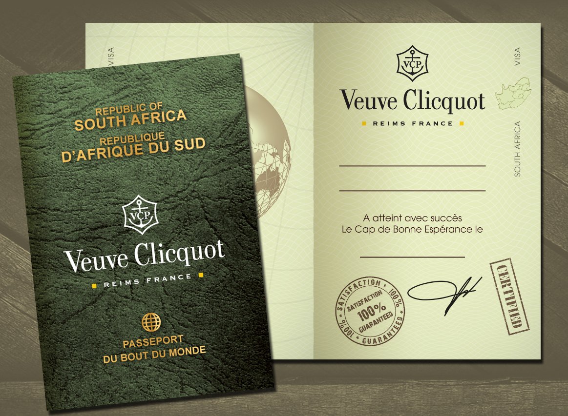 Safari Mock Passport design by <a href="/MindfieldDesign/">Mindfield Design</a> for the Veuve Clicquot group experiencing the magic of #CapeTown with Seventh Sense Travel #travel #veuveclicquot #safari #design