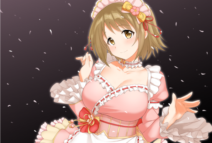 新春かな子が可愛かったから描き始めたけどパーツや模様が多かったのでいろいろ省略。 