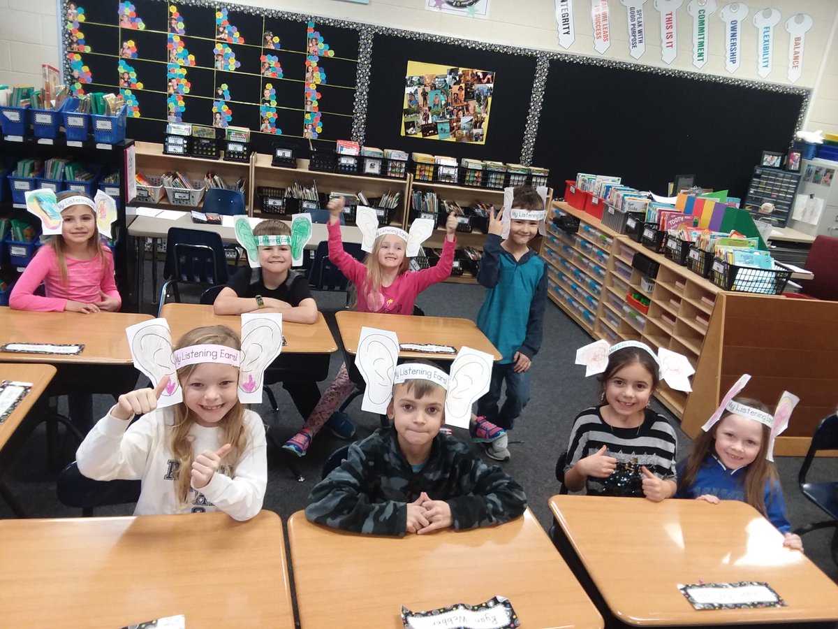 Mrs_Trumley's tweet photo. Whole body listening lesson with Mrs. J!  #checkoutthoseears #dumbohasnothingonus #AlamoPRIDE https://t.co/qv60r7TkhZ