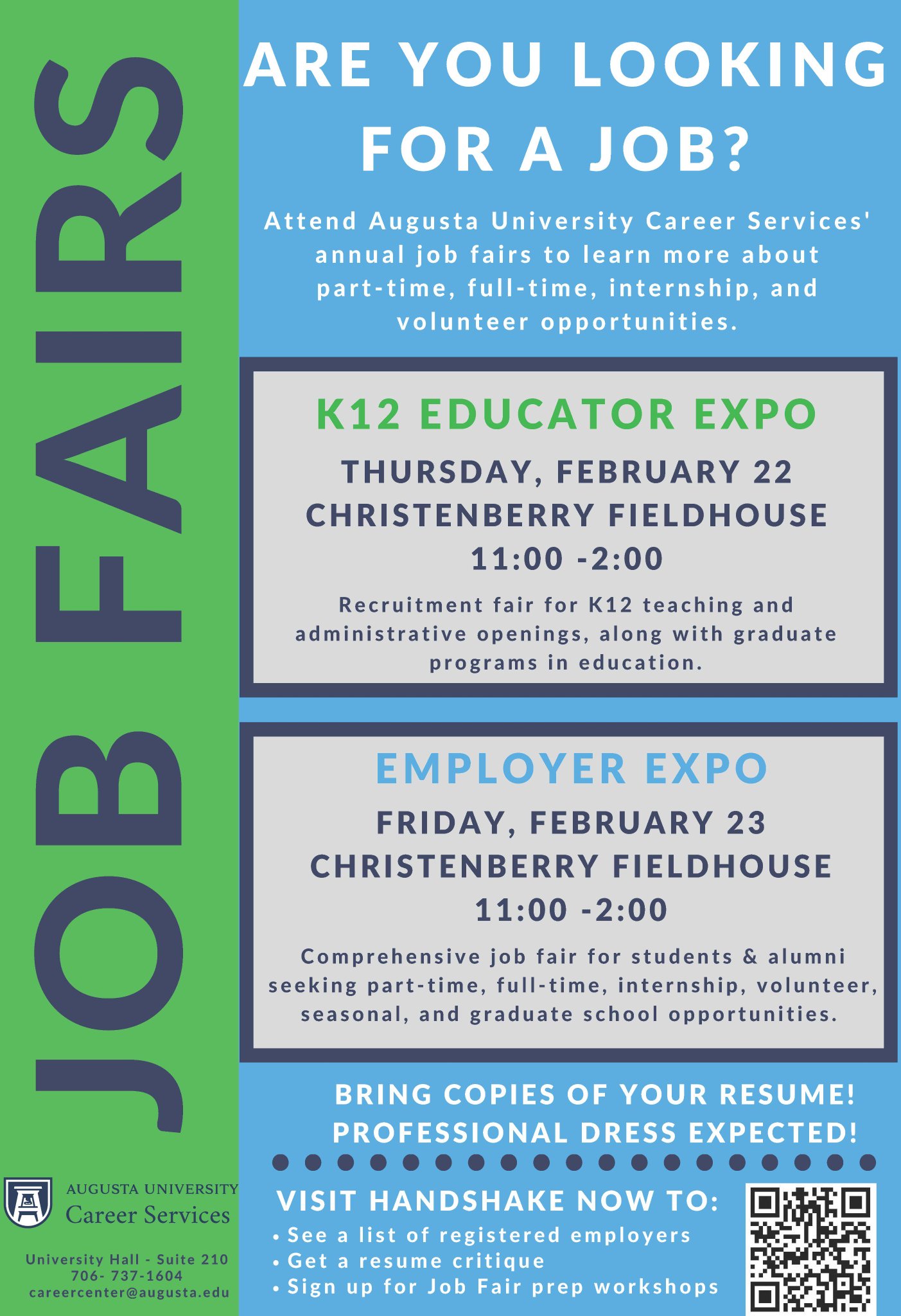 AUG_Career Services on Twitter "Students and Alumni, the Augusta University Career Services Job