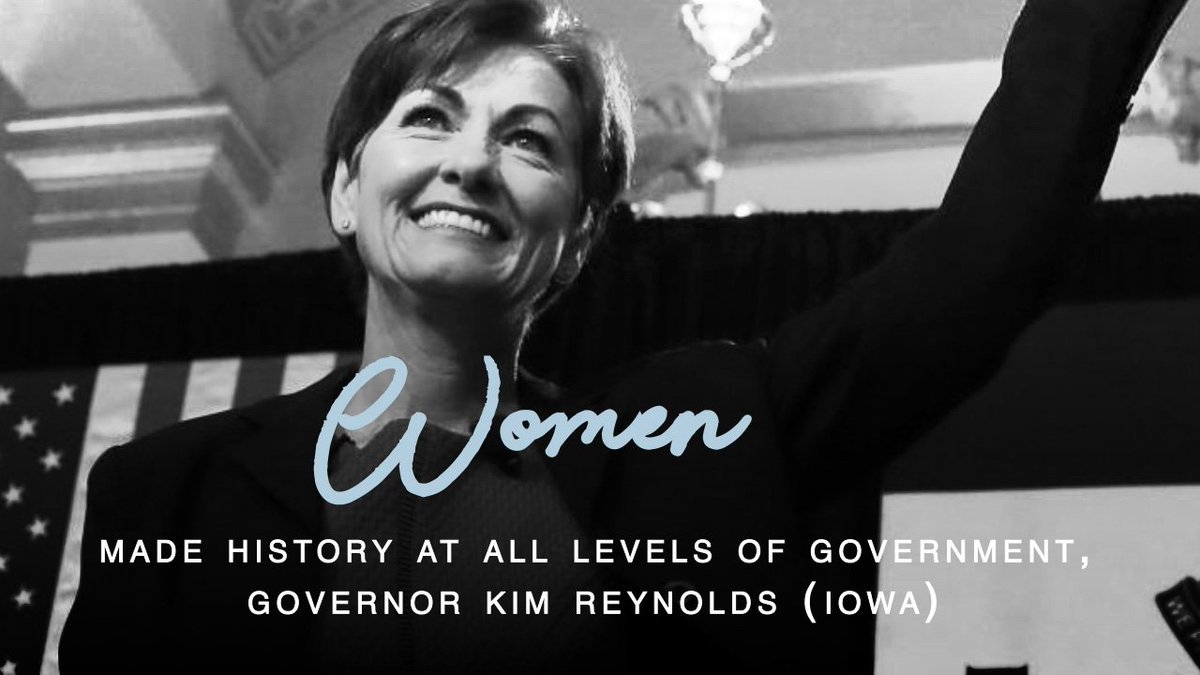 BLFF_org's tweet photo. .@KimReynoldsIA became the first woman Governor of Iowa! #WMA2018 #TheFutureisFemale https://t.co/jwAxkDDckM