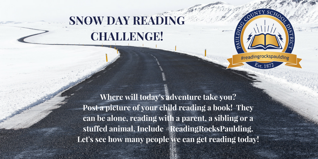 Take the challenge! #ReadingRocksPaulding