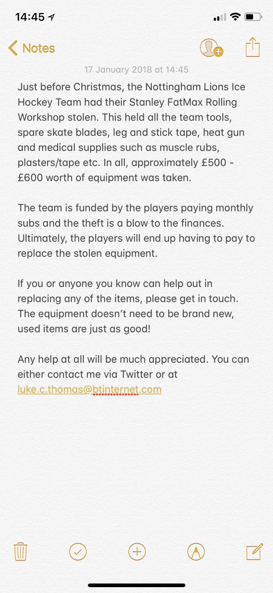 Luke_Thomas9's tweet photo. Would appreciate as many retweets of this as possible! Can you or anyone you know help the @_TheLionsPride replace any of the stolen equipment? Any assistance would be a huge help to the team. Thank you! https://t.co/cm7CRRVQEb