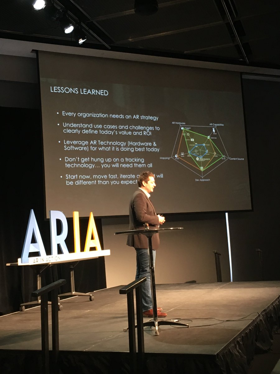 ARinACTION's tweet photo. PTC’s Marc Schuetz discusses the current state of AR, his work worth the Thingworx Studio and the latest projects that are in development!  
@MarcSchuetz @PTC @ThingWorx 
#ARinACTION #ARinACTIONMIT #ARIA https://t.co/tlvfMcl9Wh