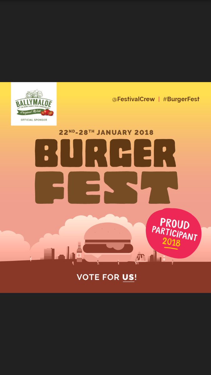 Delighted to be part of #BurgerFest again this year. We’ll have special offers on all week so keep an eye out here and on Facebook🍔🍔

@thefestcrew @BallymaloeRelis
