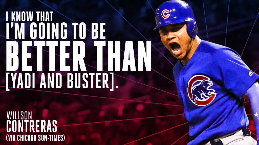 MLB's tweet image. The bar’s been set. 

@WContreras40 wants to raise it.