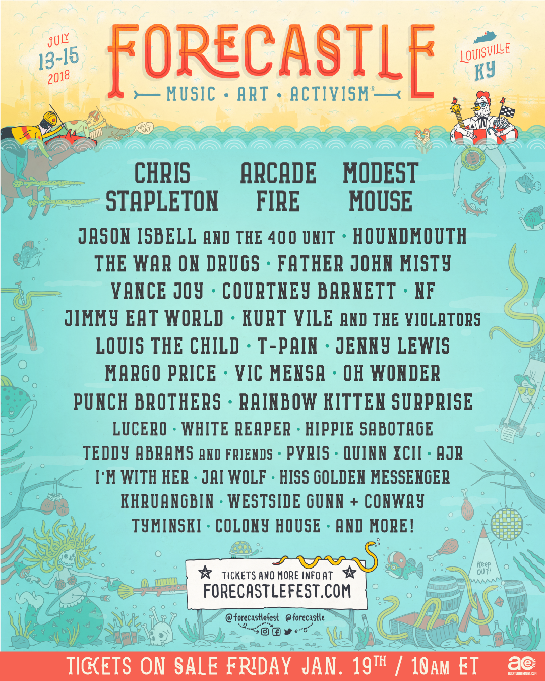 Forecastle Festival on Twitter "Your Forecastle 2018 lineup has