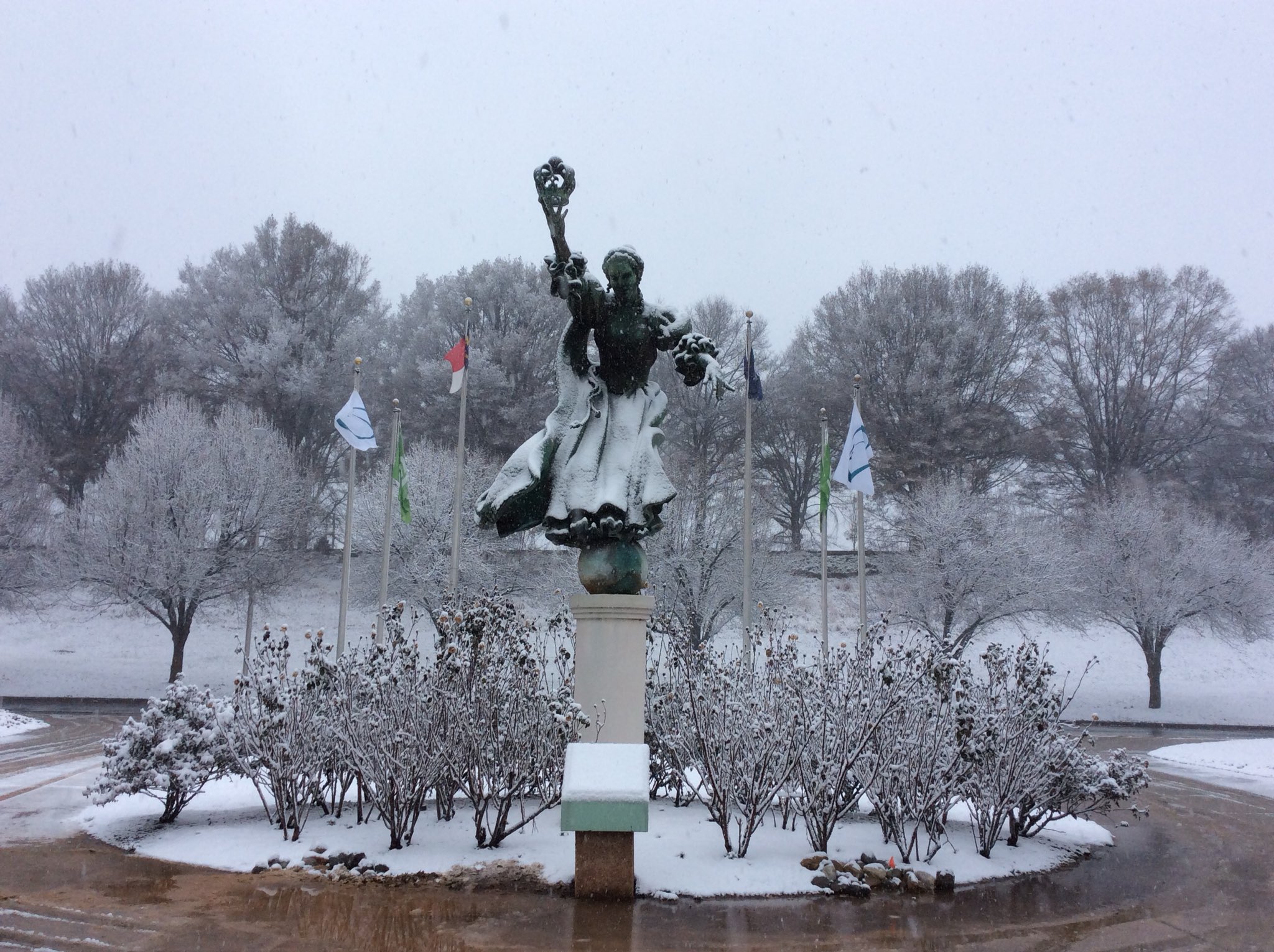 CLT Airport on Twitter "Queen Charlotte in the snow.…