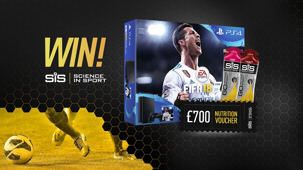 Our nutrition partner, <a href="/ScienceinSport/">Science in Sport</a>  is giving away a fantastic prize - PS4 Pro, FIFA18 and £700 worth of Science in Sport Nutrition. Just sign up here to enter: bit.ly/2EK7jVx