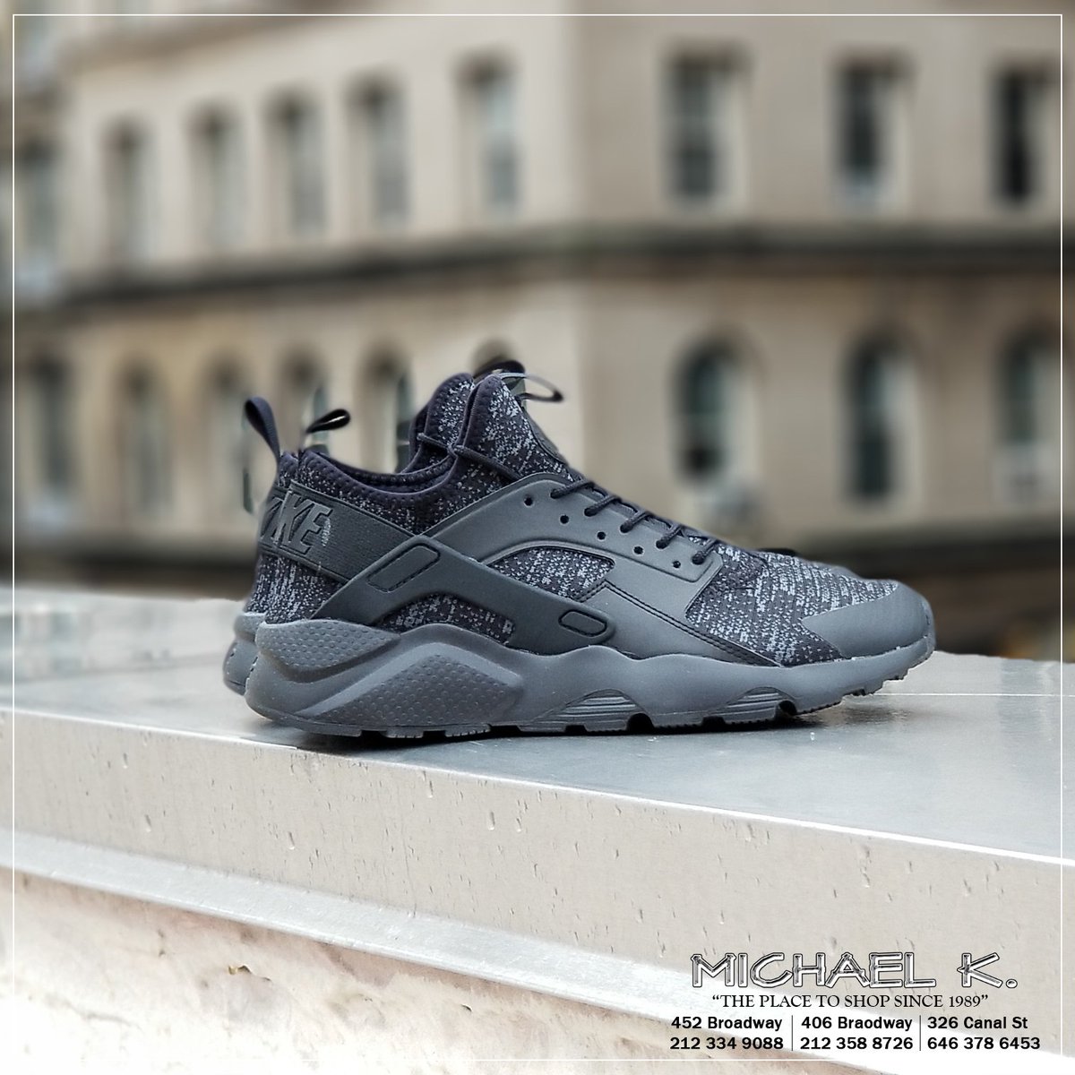 michaelksoho's tweet photo. Nike Air Huarache Run Ultra SE now available in stores #Nike #Air #Huarache https://t.co/p1GUmxbu7y