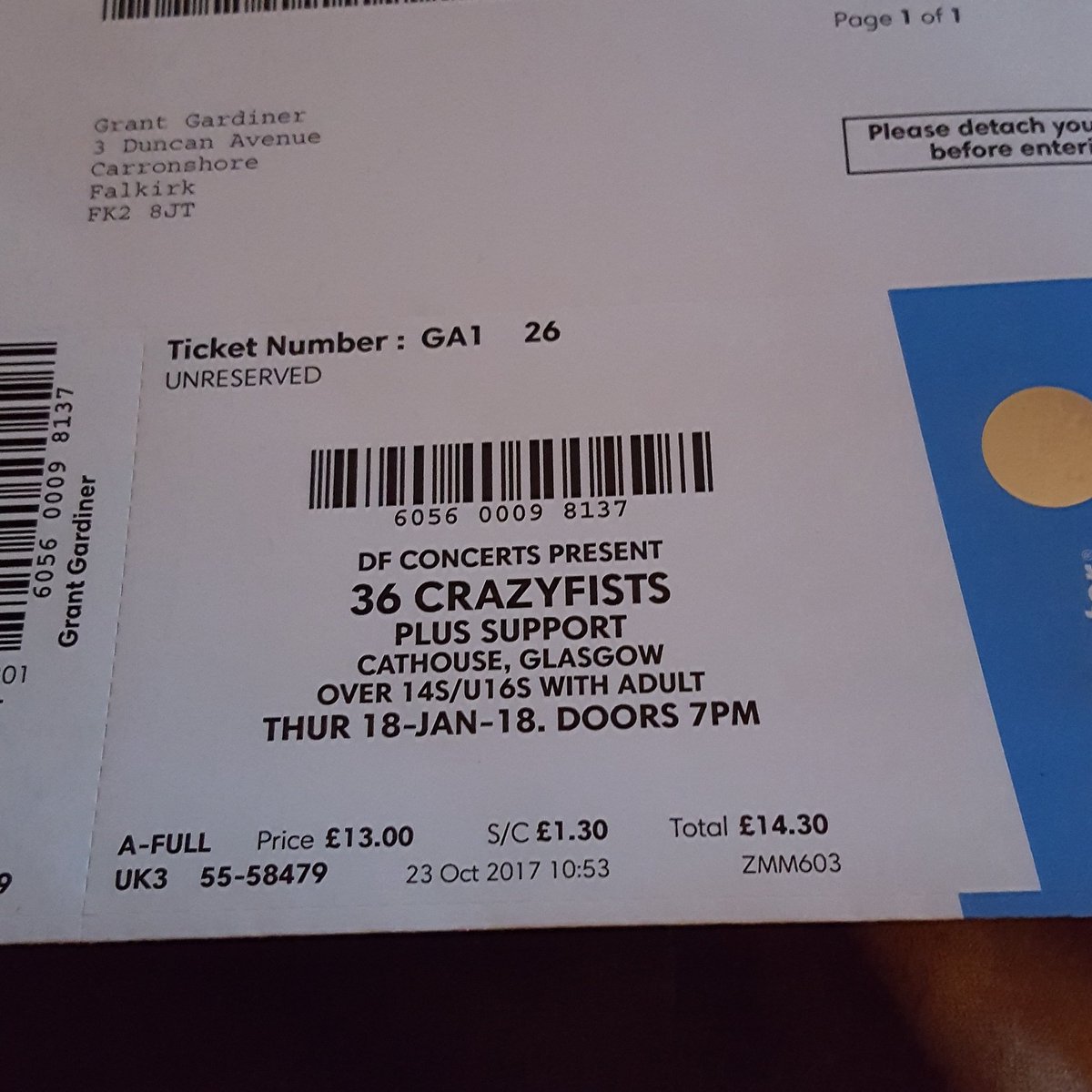 Capn_Average's tweet photo. 36 crazyfists tomorrow night son!
Sold out catty show!
I wonder how many retweets I'd need to get to sing with those guys 🤔
Going to be a killer show!
First gig of the year and what a way to start! 
#36CF #cathouse #gig #tour #destroythemap https://t.co/rdLDkPohko