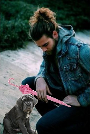 I got a puppy and I will name him Fang! He will be my best friend and we will live together in my hut.