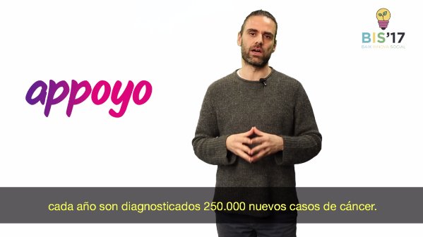 santfeliuinnova's tweet photo. Appoyo. Xarxa ciutadana de recolzament tant emcional com d'informació als malalts de càncer i les seves famílies. Una iniciativa prototipada al programa #BIS17. Mira el vídeo sencer a: https://t.co/KakTpJVo0t. #SantFeliu @ajsantfeliu @lazzum #XISC #innovaciosocial https://t.co/7F9PGTxBwE
