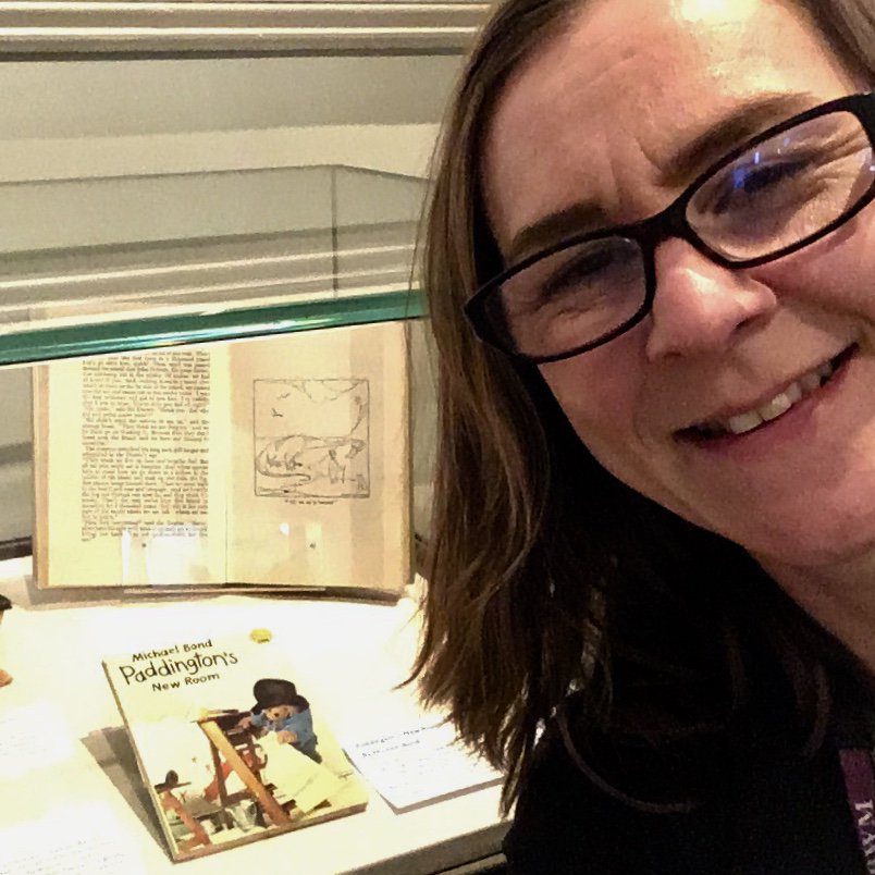 Windsor_Museum's tweet photo. Our new display 'Fantastic Tales' is now in the museum! @MuseumSelfieDay The Paddington Bear book on display brings back so many childhood memories! #MuseumSelfieDay2018 #MuseumSelfieDay https://t.co/0jUcbBgP9q
